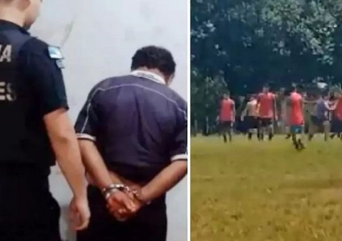 Argentinada hakim futbolçunu bıçaqlayıb