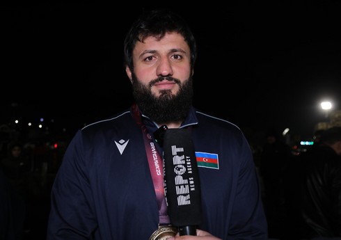 Avropa çempionu olan güləşçi: "Azərbaycanın bayrağını ucalara qaldırdığım üçün fəxr edirəm"