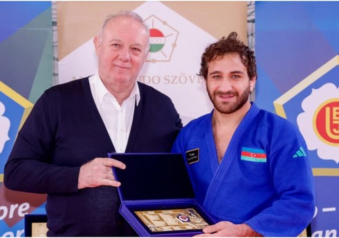 Avropa Cüdo İttifaqı Azərbaycanın olimpiya çempionlarını mükafatlandırıb