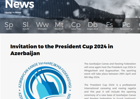 Avropa Kanoe Assosiasiyası “Prezident Kuboku-2024” reqatasını ikinci dəfə təqvim planına daxil edib