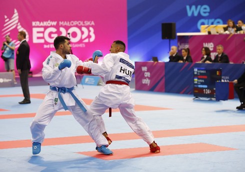 Avropa Oyunları: Azərbaycanın 3 karateçisi mübarizəni dayandırıb, biri medalı təmin edib