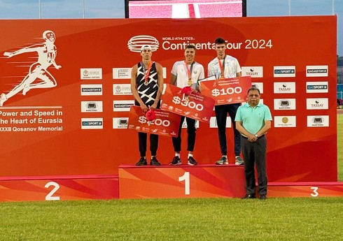 Azərbaycan atleti Qazaxıstanda bürünc medal qazanıb