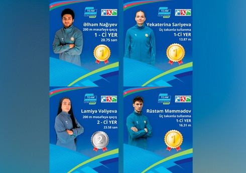 Azərbaycan atletləri komandalar arasında Avropa çempionatının son günündə dörd medal qazanıblar