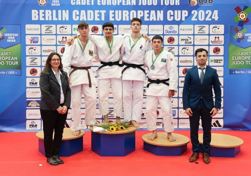 Azərbaycan cüdoçuları Berlindəki Avropa Kubokunda birinci yeri tutub