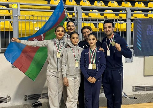 Azərbaycan gimnastları İtaliyada qızıl və gümüş medal qazanıblar