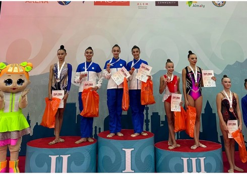 Azərbaycan gimnastları Qazaxıstanda üç medal qazanıblar