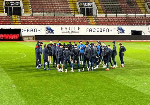 Azərbaycan millisi Belçikada məşqə çıxıb
