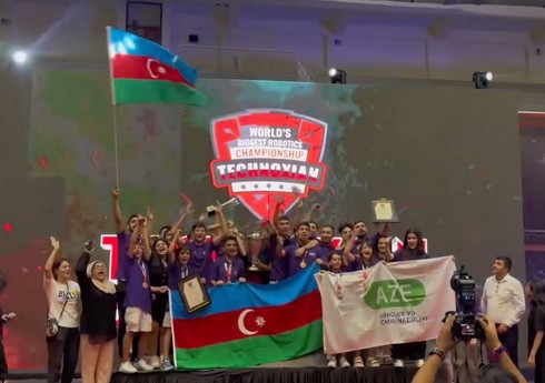 Azərbaycan millisi beynəlxalq "Technoxian-2024” robot yarışmasında dünya çempionı olub