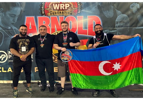 Azərbaycan pauerliftinqçiləri Madriddə beş qızıl medal və iki kubok qazanıblar