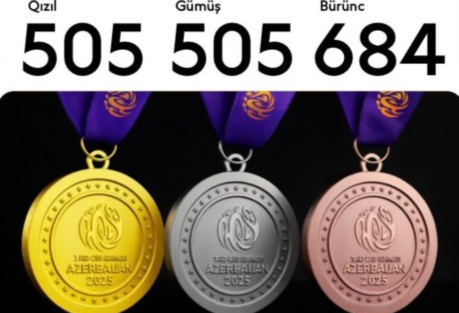 Azərbaycanda keçiriləcək III MDB Oyunlarının medalları təqdim olunub