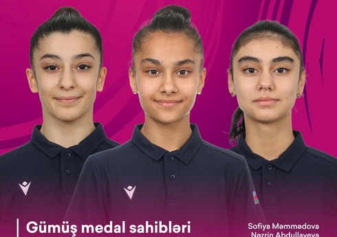 Azərbaycanın bədii gimnastları Rumıniyada gümüş medal qazanıblar