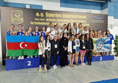 Azərbaycanın bədii üzgüçülük komandası beynəlxalq turnirdə 31 medal qazanıb
