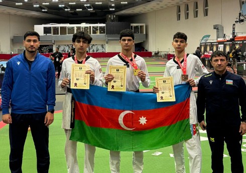 Azərbaycanın gənc taekvondoçuları Bolqarıstanda 3 medal qazanıblar