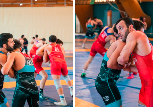 Azərbaycanın güləş milliləri təlim-məşq bazasında hazırlıq keçirlər