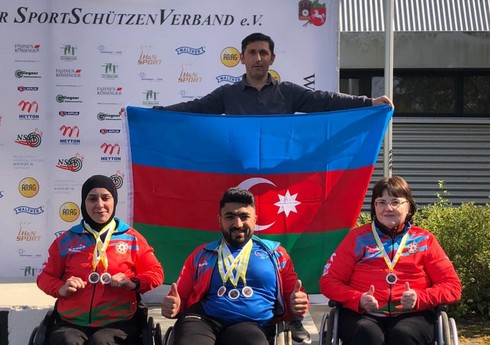 Azərbaycanın güllə atıcılığı üzrə paralimpiyaçıları Hannoverdə daha 2 medal qazanıblar