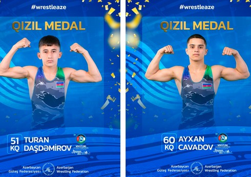 Azərbaycanın iki güləşçisi dünya çempionatının qızıl medalını qazanıb