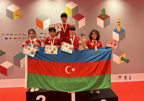 Azərbaycanın məktəbli şahmatçıları Avropa çempionatında 5 medal qazanıblar