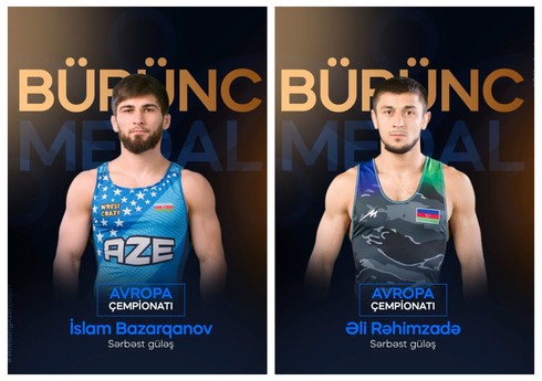 Azərbaycanın üç güləşçisi Avropa çempionatının bürünc medalını qazanıb - YENİLƏNİB-2