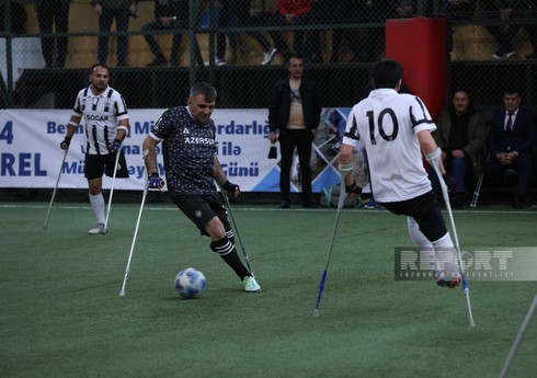 Bakı Olimpiya Stadionunda "Qarabağ" və "Neftçi" amputant futbol komandalarının oyunu keçirilib