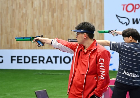 Bakıdakı Dünya Kubokunda 10 metr məsafəyə pnevmatik tapançadan atəş açmada mükafatçılar müəyyənləşib