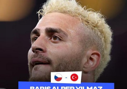 Barış Alper Yılmaz Çexiya - Türkiyə matçının ən yaxşı oyunçusu seçilib