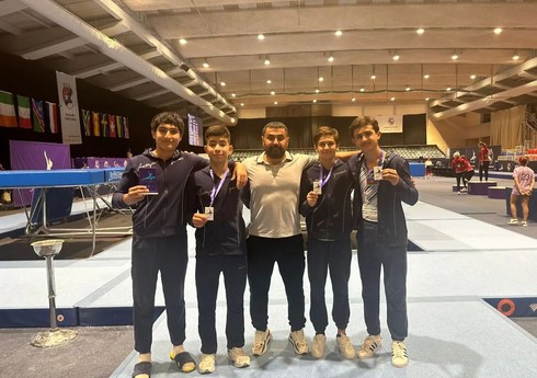 Batut gimnastikası üzrə Azərbaycan millisi Portuqaliyada gümüş medal qazanıb