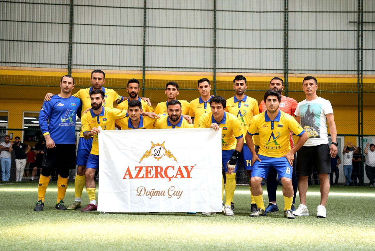 Doğma çay “Azerçay”ın dəstəklədiyi “Azərsun” komandası mini futbol turnirinin qalibi olub - FOTO