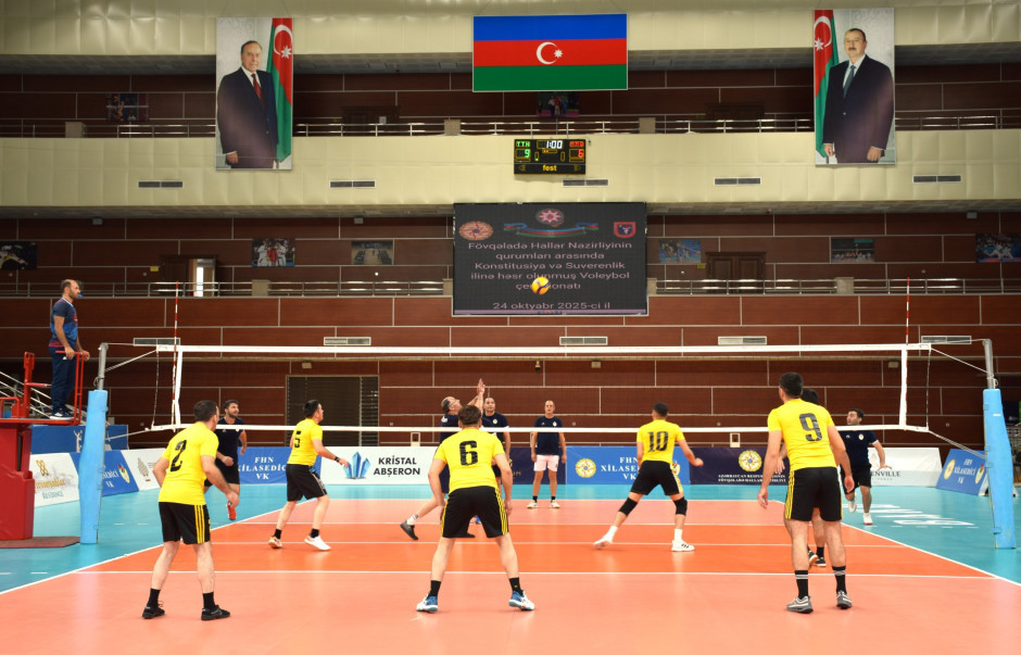 FHN-in qurumları arasında voleybol çempionatı keçirilib - FOTO