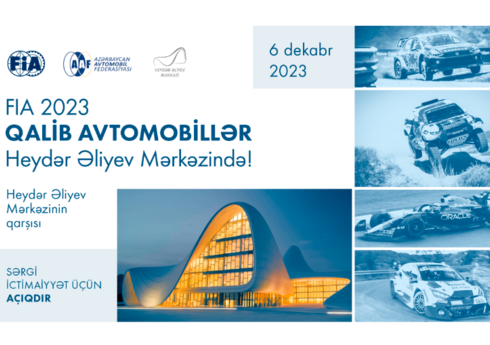 FIA 2023-ün qalib avtomobilləri Heydər Əliyev Mərkəzində nümayiş olunacaq