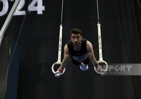 İdman gimnastikası üzrə Azərbaycan millisinin Dünya Kuboku öncəsi açıq məşqi keçirilib