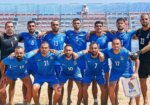 III Avropa Oyunları: Çimərlik futbolu üzrə Azərbaycan millisi ilk oyunda uduzub