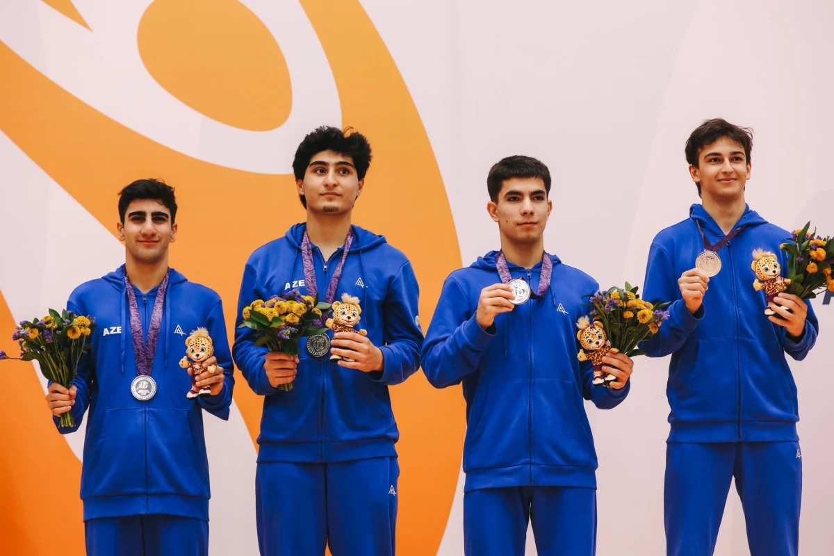 III MDB Oyunları: Azərbaycan gimnastları gümüş medal qazanıb - FOTO