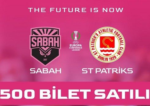 Konfrans Liqası: "Sabah" - "Sent Patriks Atletik" matçına indiyədək 5500 bilet satılıb