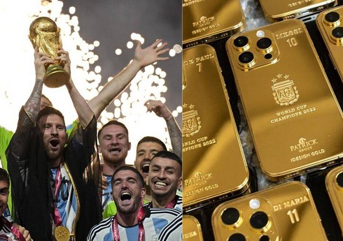 Messi Argentina millisinin üzvlərinə 35 qızıl "iPhone" bağışlayıb