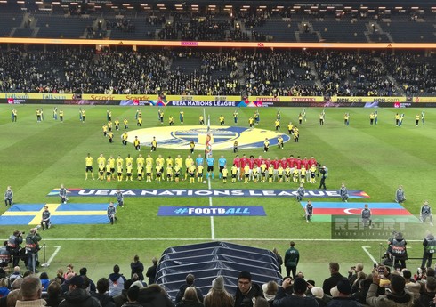 Millətlər Liqası: İsveç - Azərbaycan oyununda üçüncü qol vurulub - YENİLƏNİB - 3