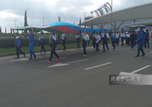 "Mingəçevir reqatası-2024” turnirində iştirak edən komandaların Füzulidə rəsmi paradı olub