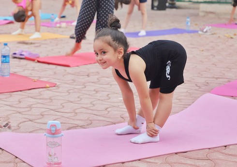 Naxçıvan şəhərində açıq gimnastika məşğələləri reallaşıb