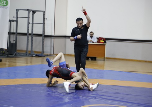 Naxçıvanda sərbəst güləş üzrə muxtar respublika birinciliyi keçirilib