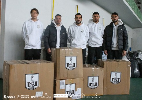 “Neftçi” Türkiyəyə yardım göndərib