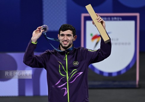 Paris-2024: Finalda ciddi zədələnən Azərbaycan taekvondoçusu gümüş medal qazanıb - YENİLƏNİB - 3