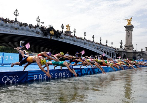 Paris-2024: Triatlonçuların məşqi yenidən ləğv edilib