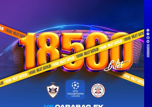 “Qarabağ”ın “Linkoln”la oyununa 18 500 bilet satılıb