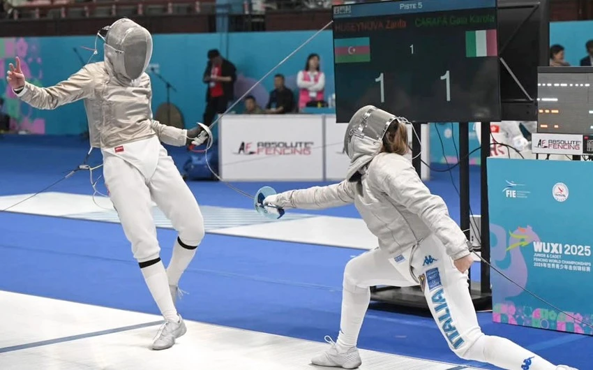 Qılıncoynadanlarımız Çində keçirilən dünya birinciliyində çıxış ediblər