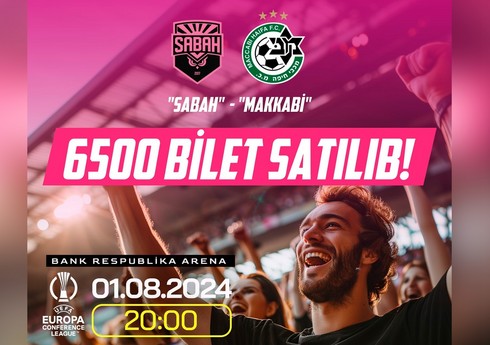 "Sabah" - "Makkabi" oyununa 6500 bilet satılıb