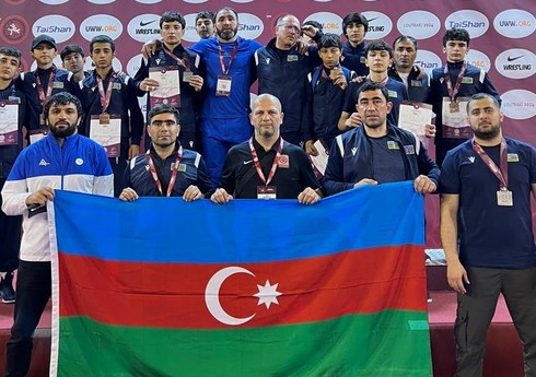 Sərbəst güləş üzrə Azərbaycanın U-15 millisi Avropa çempionatının qalibi olub