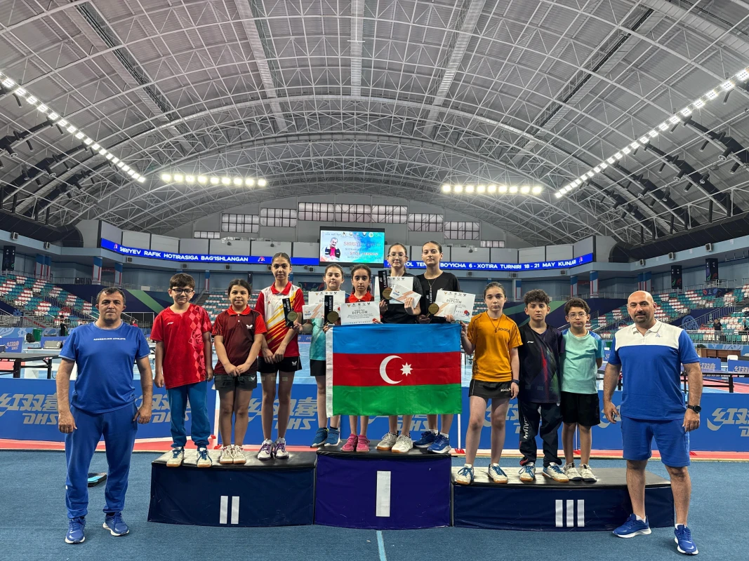 Stolüstü tennisçilər Özbəkistandan 7 mükafatla qayıdırlar - FOTO
