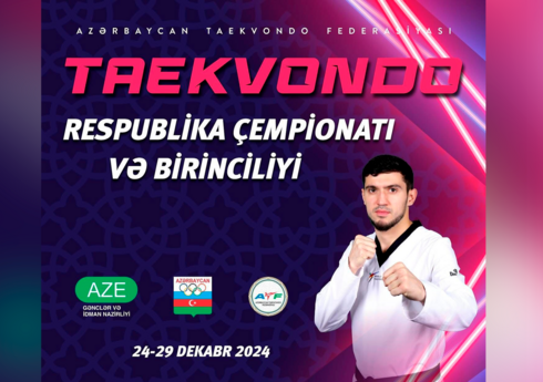 Taekvondo üzrə ölkə birinciliyi və Azərbaycan çempionatı keçiriləcək