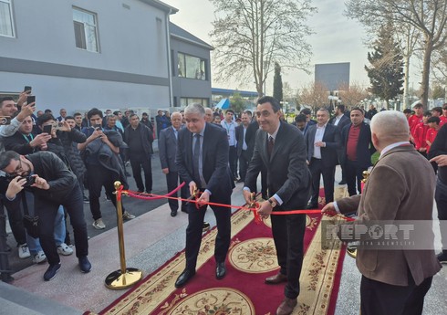 Tovuz şəhər stadionunda inşa olunan əsas korpusun açılışı olub