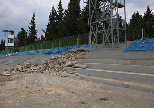 Tovuz şəhər stadionunda yenidənqurma işlərinə start verilib