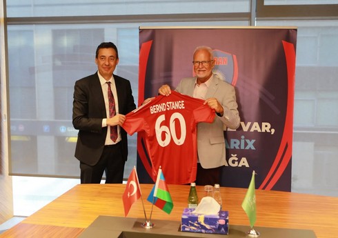 "Turan Tovuz"un İdarə Heyətinin sədri Bernd Ştange ilə görüşüb